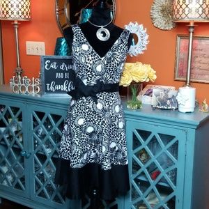 Nine West Flare Spring/Summer Dress w/Belt